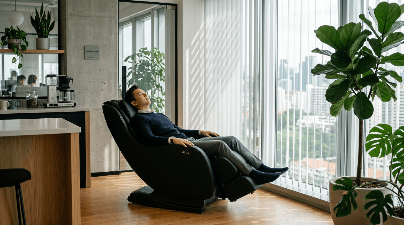 Massagestoel op kantoor: wat werkt echt voor je rug en nek?
