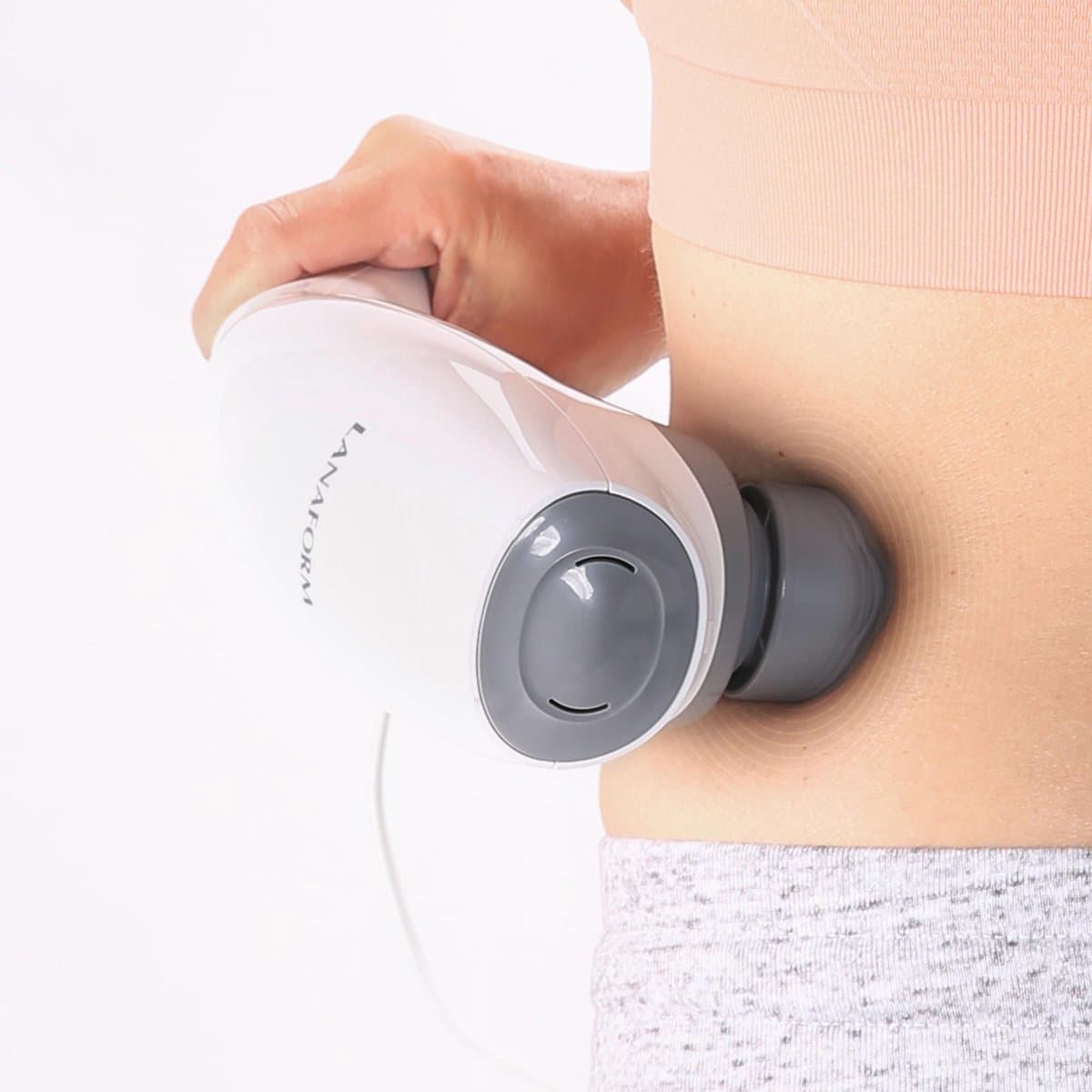 Lanaform - Body Tapping - Massage Apparaat - Massage Gun - Massage Pistool - Sport En Relax Massage - Ontspannende Vibrerende Massage - 3 Massagehulpstukken - 2 Intensiteitsniveaus - Voor Het Hele Lichaam thumbnail 6