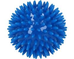 Massagebal Professionele Triggerpoint Bal – 8cm Hoge Dichtheid Massagestekels – Lacrossebal – Blauw