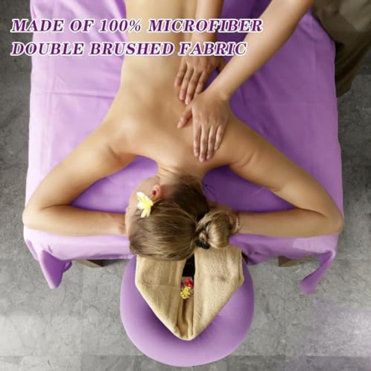 PromoHome Massagestoel Bekleding Set - 3-delige Microvezel Hoes voor Comfortabele Behandelingen thumbnail 5