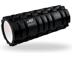 AJ-Sports Foam roller - Massage roller - Fitness roller - Foamroller - Foamrollers - Foam - Fitness - Yoga - Zwart