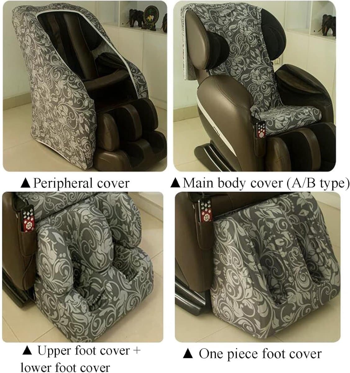 Stoelhoes Massagestoel - Beschermhoes Relaxfauteuil - Meubelbescherming Huis - Volledige Lichaamsdekking - Universele Pasvorm - Kleur 1 thumbnail 5