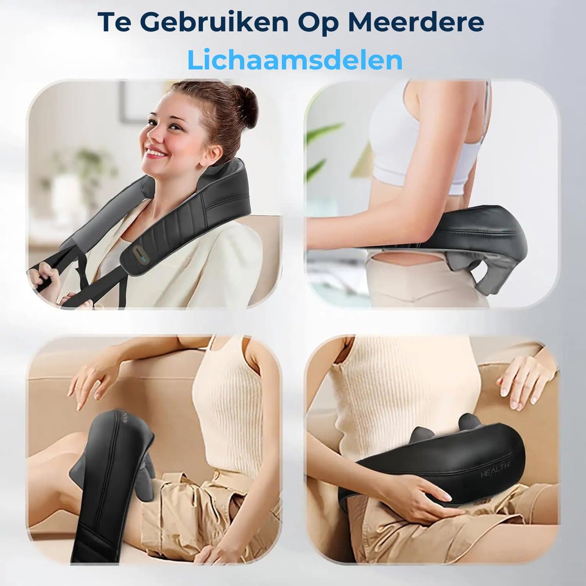 Health Bay® Human Feel - Nekmassage Apparaat - Massage Apparaat voor Nek en Schouder - Shiatsu Massagekussen Draadloos - Jouw Persoonlijke Masseur voor Thuis thumbnail 8
