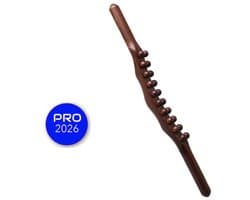 Shiva Massage Stok - Shiva Guasha Staaf - Shiva Gua Sha Houten Staaf - Cellulitis - RugMassage - Massage Apparaat - Rug/Nek/Schouder/Buik/Taille/Armen/Benen - Massage Stok Hout - Houten Massage Stok - Hout XL - 1 Stuk - Gua Sha Massage Stick