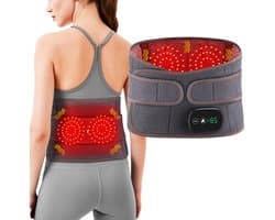Elektrisch Rug Massage Apparaat - Rugmassageband - Met Infrarood Licht - Warmte En Trillingen
