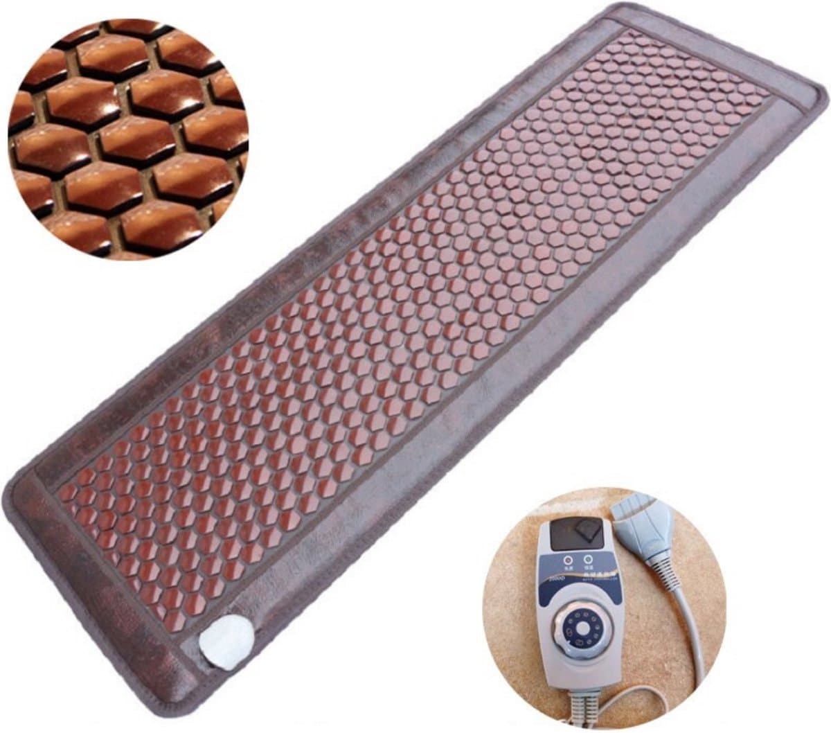 Happyment Massagematras - Massage Apparaat - Massagemat - Accupressuur Mat - Met Warmte - 50 x 150 cm thumbnail 2