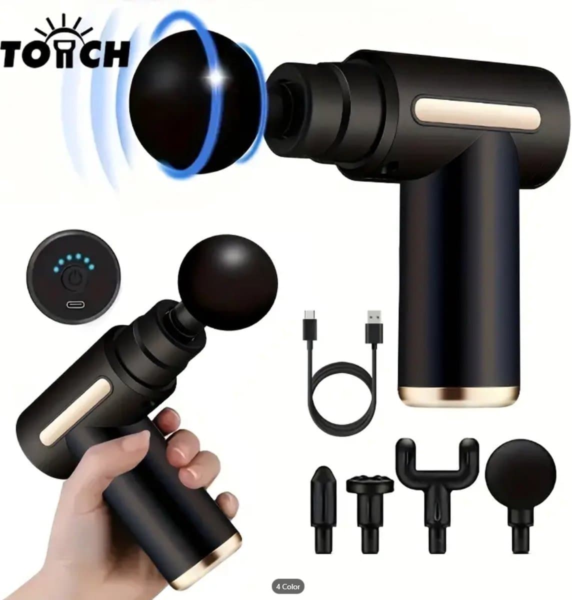 Professional Massage Gun | Sport en Relax Massage apparaat | Massage Pistool | Compact[Holland Haven Gamers] - afbeelding 1