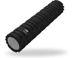 AJ-Sports Foam roller XL - 62 CM - Massage roller - Fitness roller - Foamroller - Foamrollers - Foam - Fitness - Yoga - Zwart