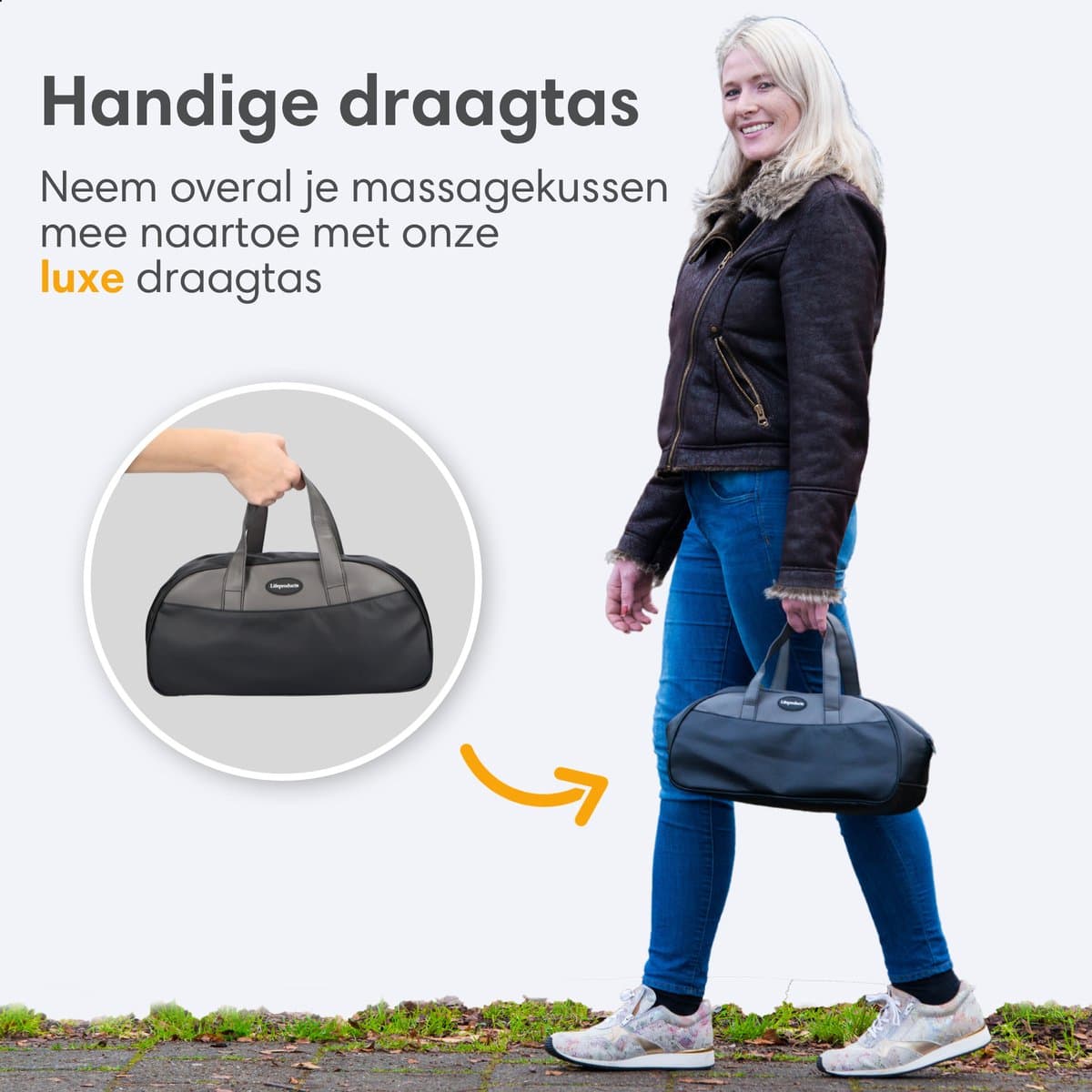 Lifeproducts Shiatsu Massagekussen Draadloos - Massage Apparaat voor Nek en Schouder - Elektrisch Nekmassage Apparaat - Massage Apparaten - Massageapparaten met Infrarood Verwarming - Met Carrybag thumbnail 11