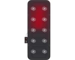Good4You Massagemat met Warmtekussen en 10 Motoren - Infrarood Verwarming - Massagekussen - Massage apparaat - Massagestoel