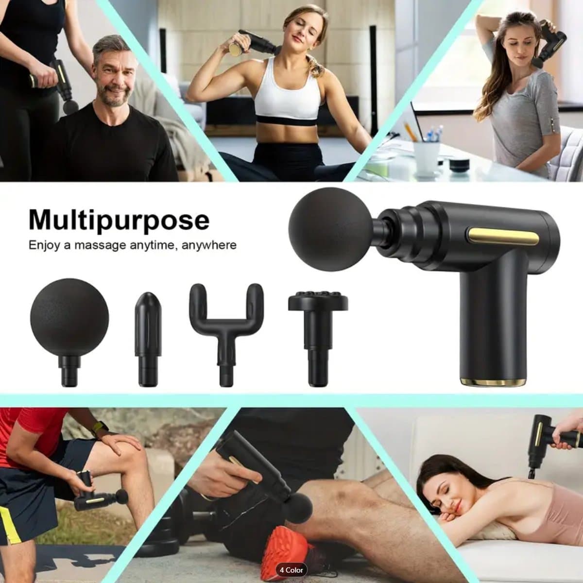 Professional Massage Gun | Sport en Relax Massage apparaat | Massage Pistool | Compact[Holland Haven Gamers] thumbnail 6