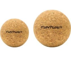 Tunturi Massage Ball Set - Massagebal - Set Van Twee Massageballen - Kurk