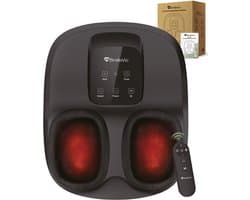 BrellaVio Voetmassage Apparaat - Infrarood Warmte - Shiatsu en Compressie Massage - Bloedsomloop Voet en Been - Wasbare voering
