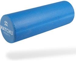 Matchu Sports - Foam roller - Foamroller -  Massage - Massage roller - 45 cm - Zacht - Blauw - afbeelding 1