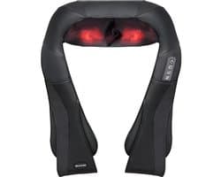 Auronic Shiatsu Massagekussen - Elektrisch Nekmassage Apparaat - Infrarood Warmtefunctie - Nek en Schouder Massage apparaat - Massage Apparaten - Zwart