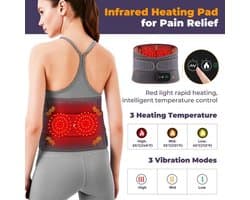 Infrarood Massage Band Onderrug - Rugpijn - Spieren & Gewrichten - Pijnverlichting - Warmteband - Elektrisch Rug Massage Apparaat