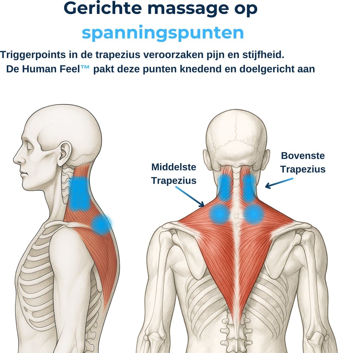 Health Bay® Human Feel - Nekmassage Apparaat - Massage Apparaat voor Nek en Schouder - Shiatsu Massagekussen Draadloos - Jouw Persoonlijke Masseur voor Thuis thumbnail 10