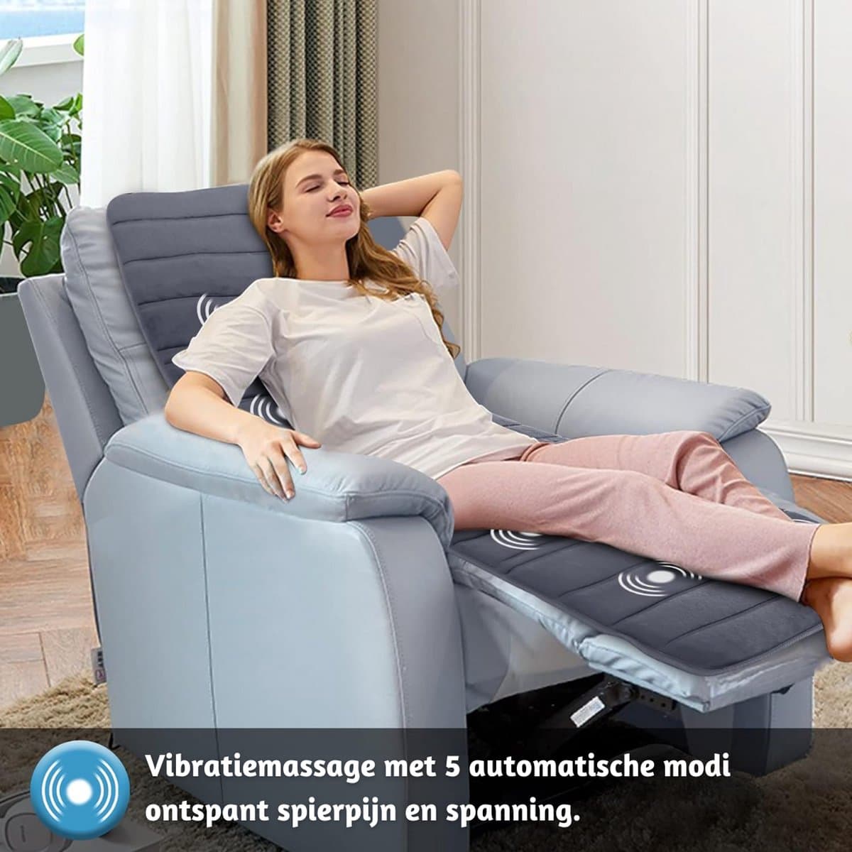 Massagematras - Massage matras met warmte - Massage matras - Massage mat - Volledig lichaam - Vibratie thumbnail 7
