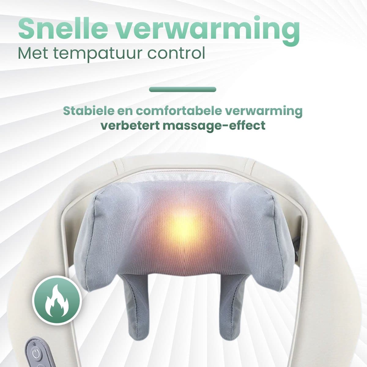 Nince Nekmassage Apparaat - Shiatsu Massagekussen - Massagekussen - Elektrisch Nekmassage Apparaat - Nek en Schouder - Infrarood thumbnail 4