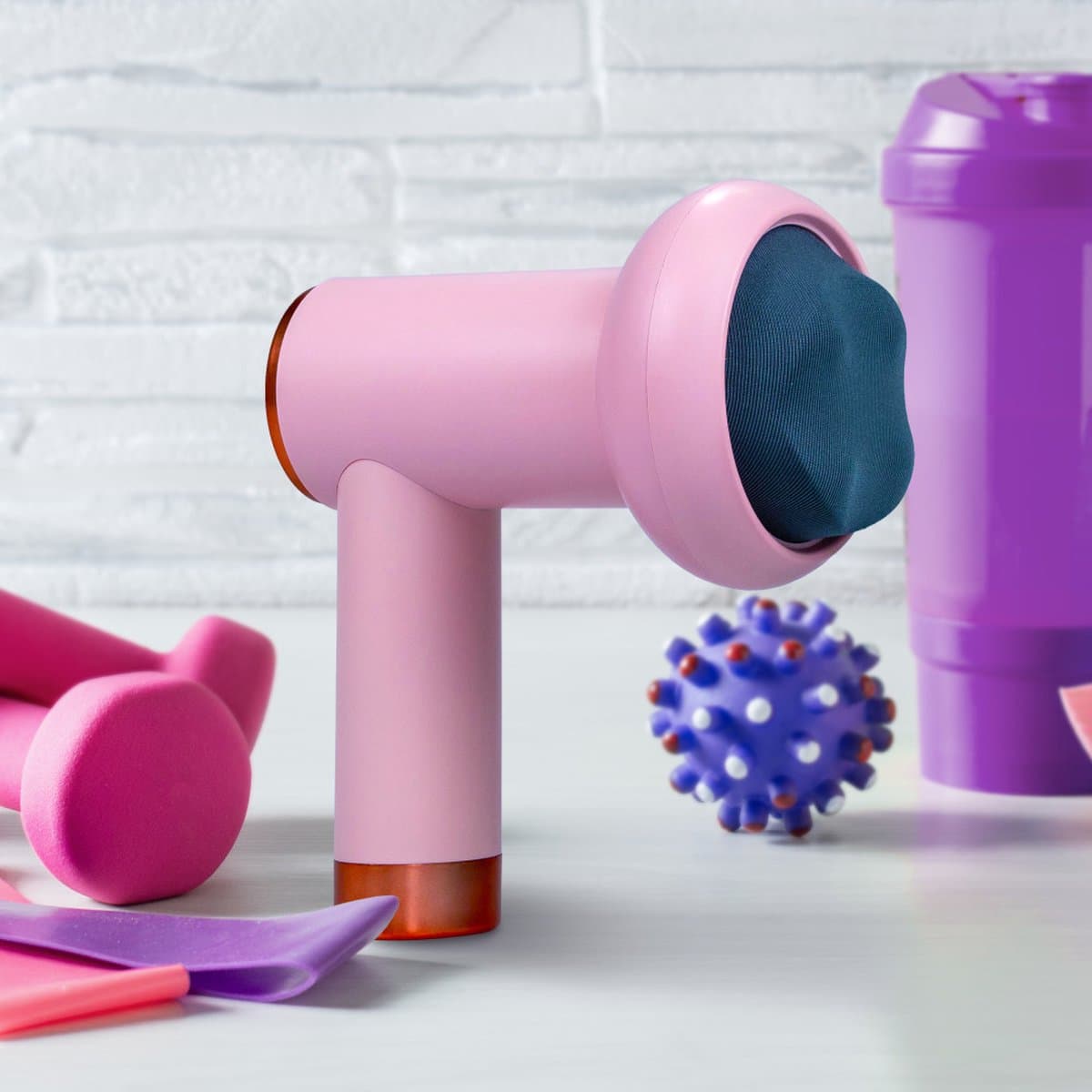Massage Gun Professioneel - Incl. 5 Massagekoppen - Massage Apparaat - Massage Pistool - Peach Beauty thumbnail 5