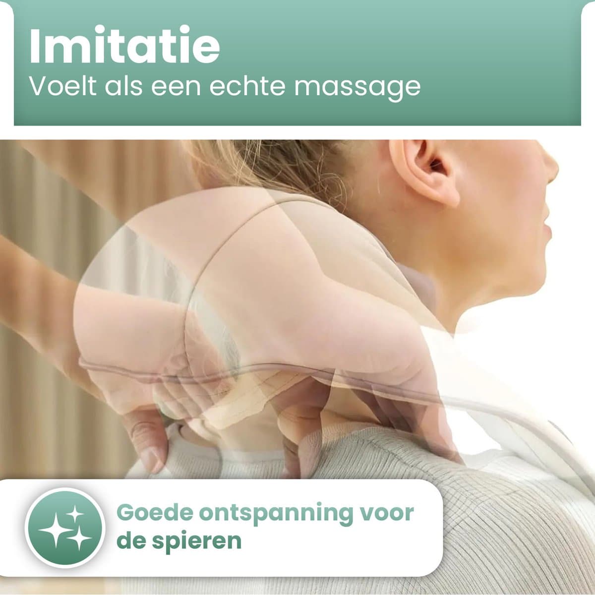 Nince Nekmassage Apparaat - Shiatsu Massagekussen - Massagekussen - Elektrisch Nekmassage Apparaat - Nek en Schouder - Infrarood thumbnail 6