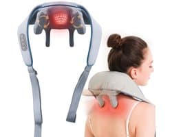 Nekmassage Apparaat - 4 in 1 - Massage Apparaat - Nek En Rug - Schouder - Beenmassage - Betere Bloedsomloop - Healing Hands Neck Massager - Draadloos