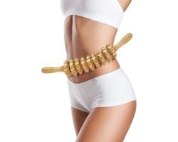 Massagebal - Massage - Massage stok - Massage stick - Massage Apparaat - Vermoeidheid Verlichten - Accessoires - Anti Cellulite Massage Roller Tool - Massager Hele Lichaam - Massager Dij - Gebogen Houten Massageroller - Bindweefselmassages - Relax - afbeelding 1