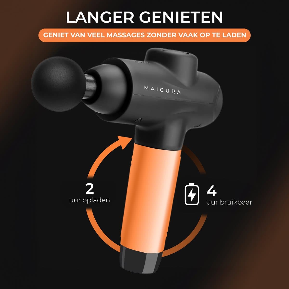 Maicura PRO SE - Massage Gun - Professioneel - Massage Apparaat - Massage Pistool - 10 massagekoppen thumbnail 5