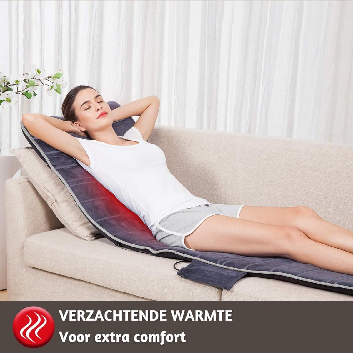 Massagematras - Massage matras met warmte - Massage matras - Massage mat - Volledig lichaam - Vibratie thumbnail 8