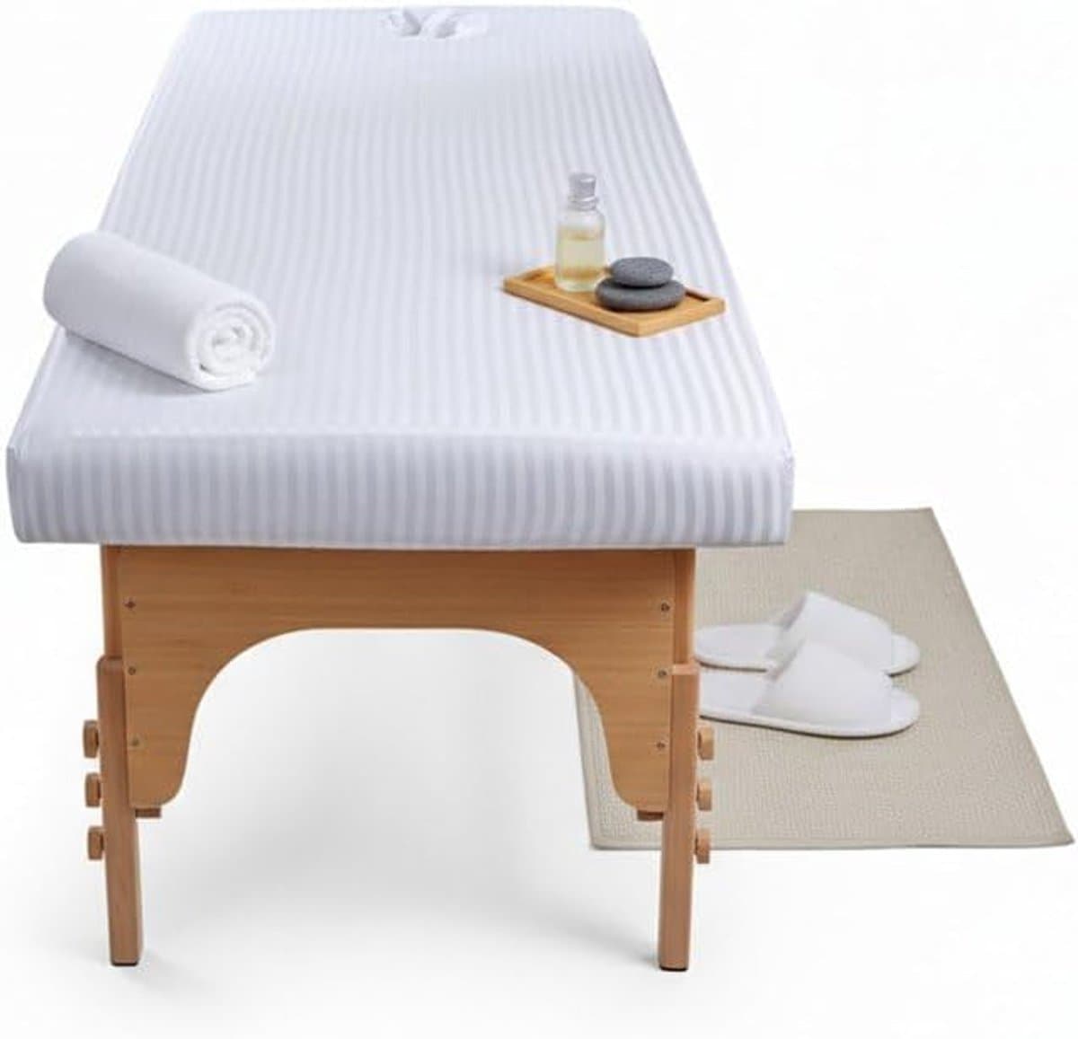 Hoes voor massagestoel - Massagebed overtrek - Wellness en spa - Anti-slip oppervlak - 80 x 190 cm - Zoals afgebeeld thumbnail 7