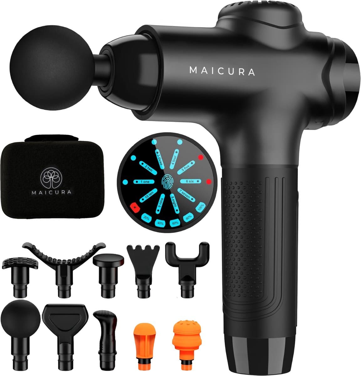 Maicura PRO SE - Massage Gun - Professioneel - Massage Apparaat - Massage Pistool - 10 massagekoppen - afbeelding 1