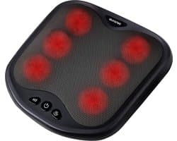 Auronic Voetmassage Apparaat - 18 Shiatsu Massagekoppen - Warmtefunctie - Massage voeten - Wasbaar - Zwart