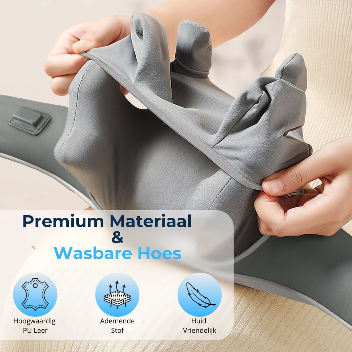Health Bay® Human Feel - Nekmassage Apparaat - Massage Apparaat voor Nek en Schouder - Shiatsu Massagekussen Draadloos - Jouw Persoonlijke Masseur voor Thuis thumbnail 7