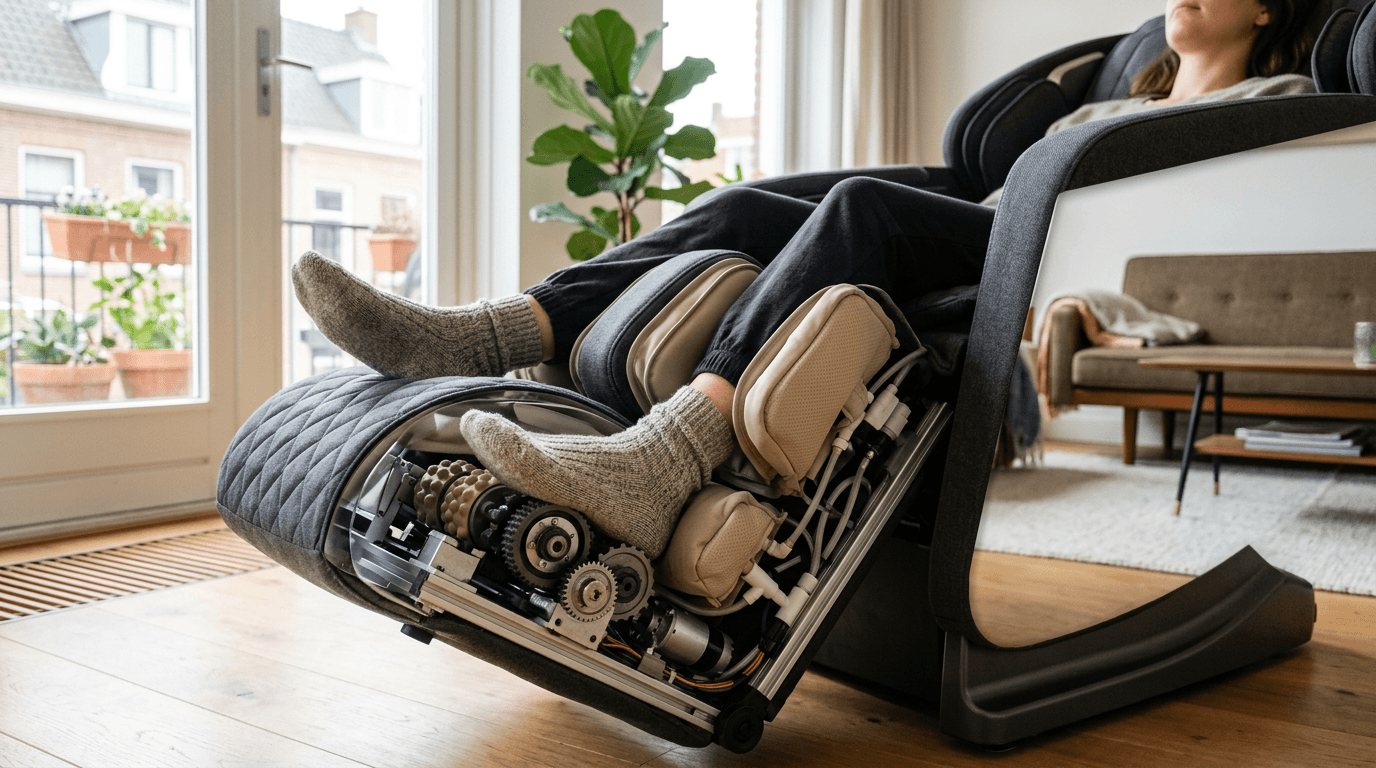 Voetrollen massagestoel uitgelegd zonder marketingpraat