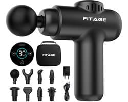 FITAGE Massage Gun Mini - Professioneel Massage Apparaat - Massageapparaat Massagegun - Massage Pistool - Zwart