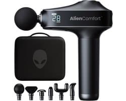 AlienComfort™ Massagegun Kepler-22b - Inclusief 6 Massagekoppen - Met Opbergkoffer - Borstelloze motor - Massage gun - Massage Pistool - Massage