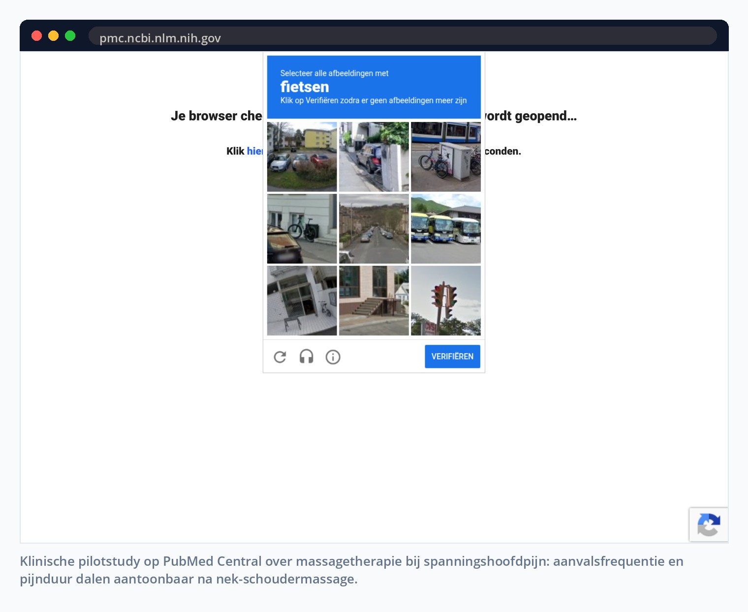 Klinische pilotstudy op PubMed Central over massagetherapie bij spanningshoofdpijn: aanvalsfrequentie en pijnduur dalen aantoonbaar na nek-schoudermassage.